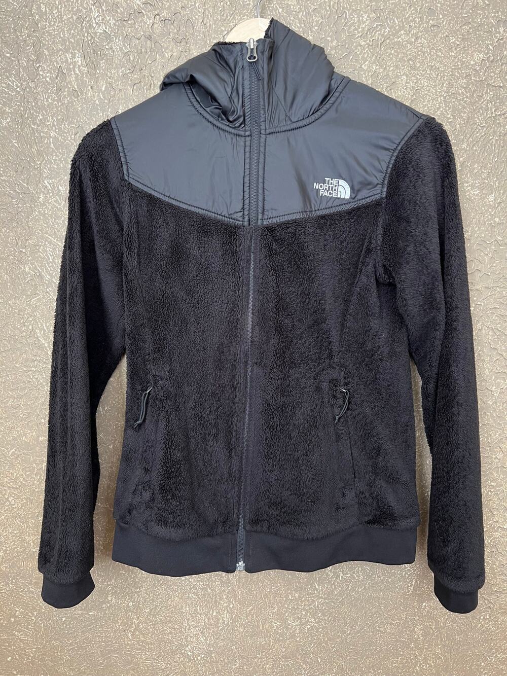 The North Face Women's Oso Hooded Black Fleece Jacket Full Zip Size Small
